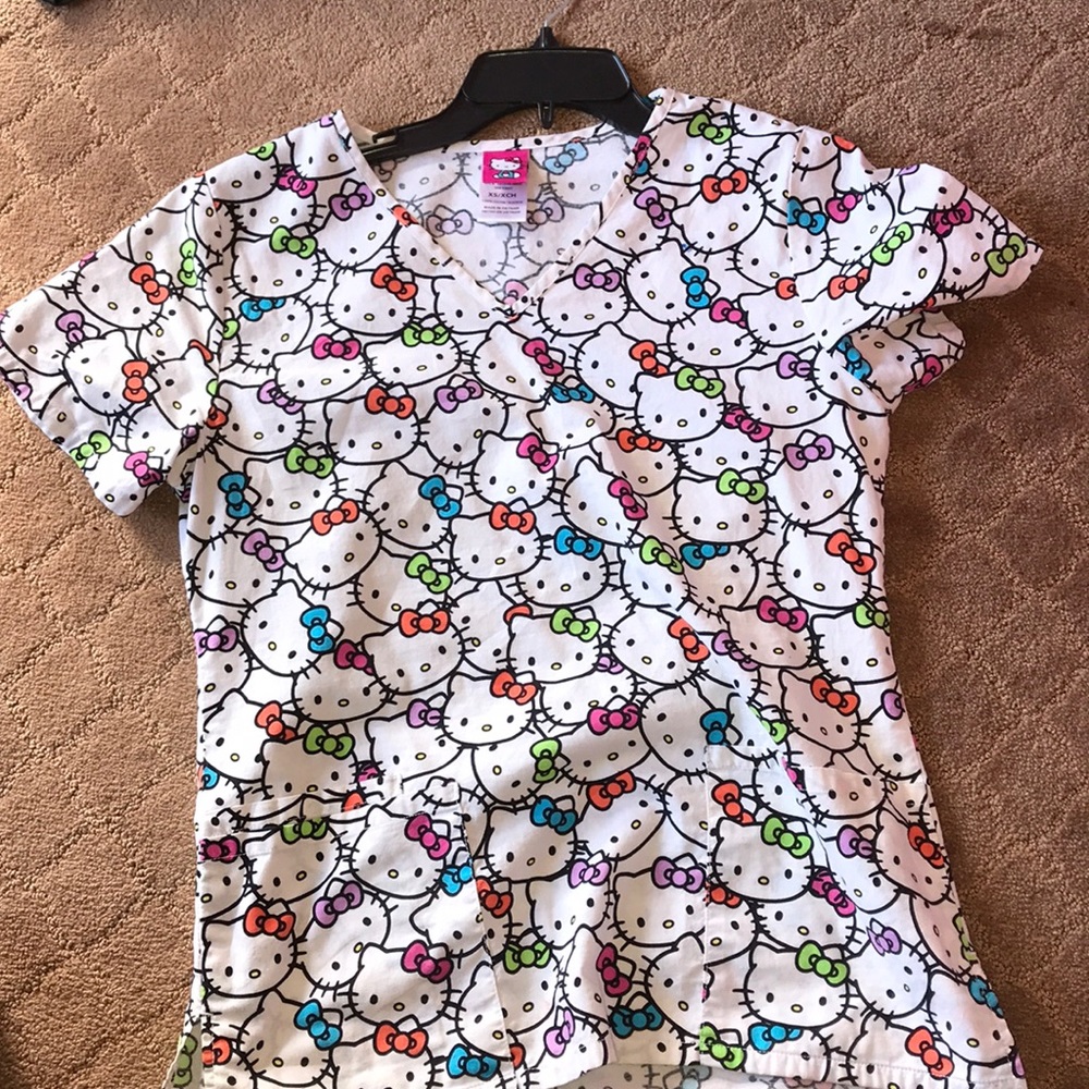 Hello Kitty XS Scrub Top